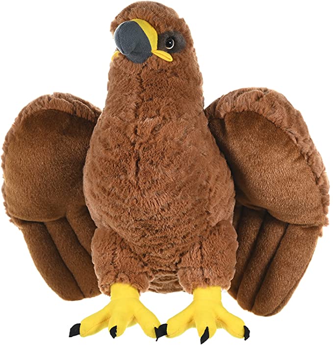 Wild Republic Golden Eagle, Cuddlekins, Stuffed Animal, 12 inches, Gift for Kids, Plush Toy, Fill is Spun Recycled Water Bottles