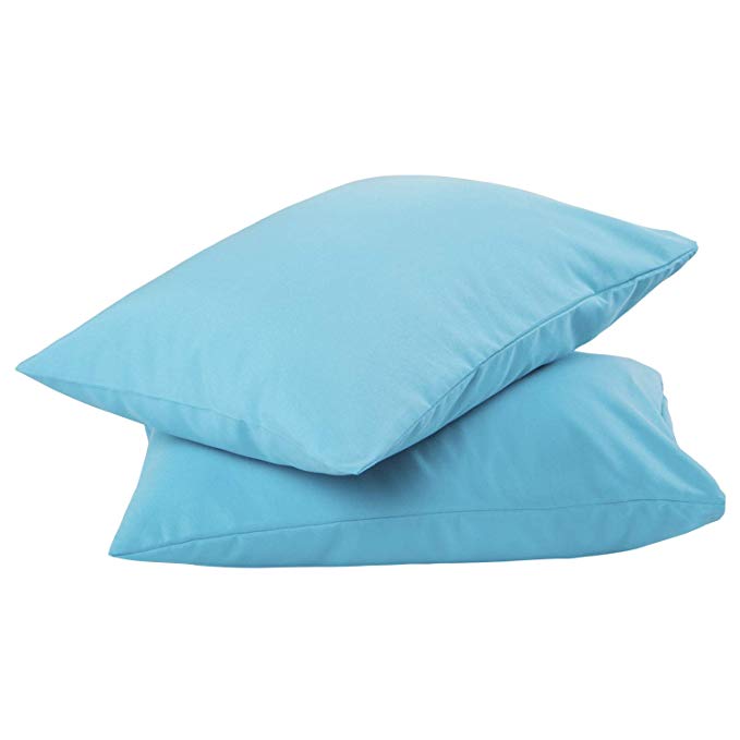 ALCSHOME Toddler Pillowcases, 2 Pack Ultra Soft Microfiber Premium Quality, 13"x18" (Sky Blue, Toddler)