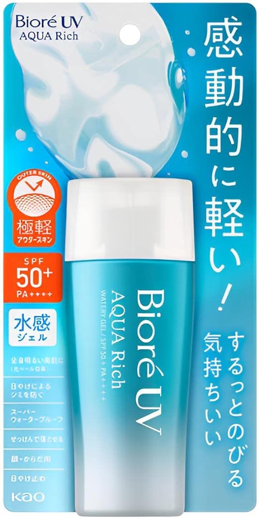 Bioré UV Biore UV Aqua Rich Watery Gel Sunscreen SPF50  PA     70g Sunscreen Made in Japan, 70 g (Pack of 1), 70.0 milliliters, Pack of 1
