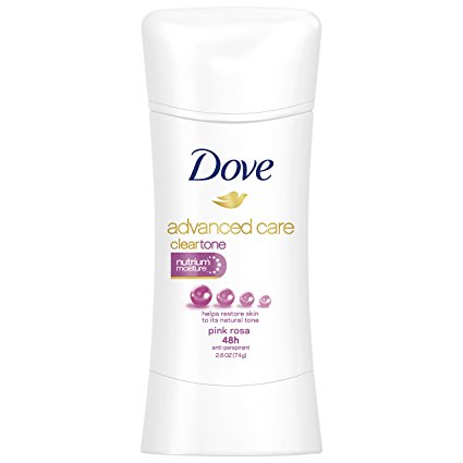 Dove Advanced Care Antiperspirant Deodorant, Clear Tone Pink Rosa 2.6 oz