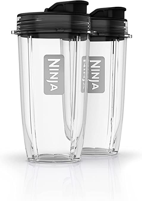 Ninja XSK2424C Nutri Ninja Tritan 24 oz. 2 Cups with Sip&Seal Lids (Canadian Version)