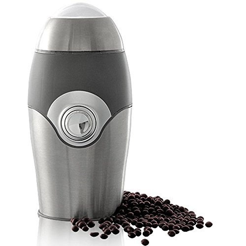 Kabalo Electric Coffee Bean Grinder & Nut/Spice Grinder Kitchen Accessory (Grey & Silver)
