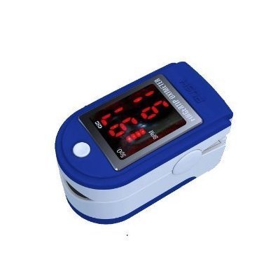 Fingertip Pulse Oximeter and Oxygen Meter CMS50DLP with Soft Case (In black, blue, pink , white or yellow)