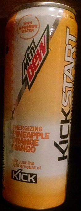 Mountain Dew Kickstart Hydrating Boost Pineapple Orange Mango 4 pack (12 oz ea)