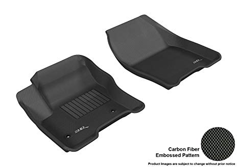 3D MAXpider Front Row Custom Fit All-Weather Floor Mat for Select Ford C-MAX/Escape Models - Kagu Rubber (Black)