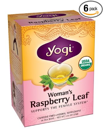 Yogi Herbal Tea, Woman's Raspberry Leaf, 16 Tea Bags (Pack of 6)