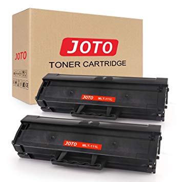 JOTO Compatible Toner Cartridge Replacement for Samsung MLT-D111L MLT-D111S 111L 111S for Samsung Xpress SL-M2020W SL-M2070W SL-M2070FW SL-M2020 (Black, 2 Pack, High Yield Up to 1,500)