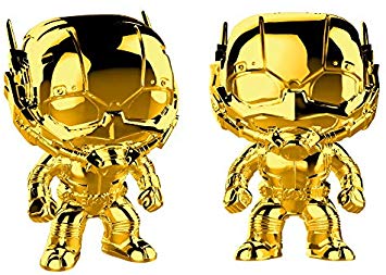 Funko Pop Marvel Studio's 10th Anniversary-Ant-Man (Chrome) Collectible Figure, Multicolor