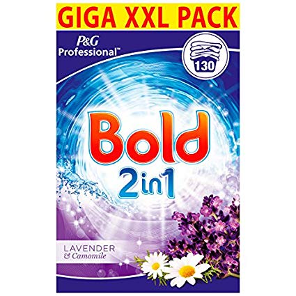 Bold 2-in-1 Washing Powder with Fabric Softener 130 Wash 8.45 kilograms (Lavender and Camomile)