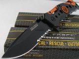 TAC-FORCE Spring Assisted Opening EMT EMS ORANGE Rescue Folding Pocket Knife