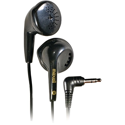 Maxell 190560 EB-95 Stereo Earbuds, Black