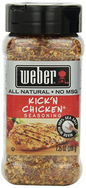 Weber Seasoning, Kick 'N Chicken, 7.25 Ounce