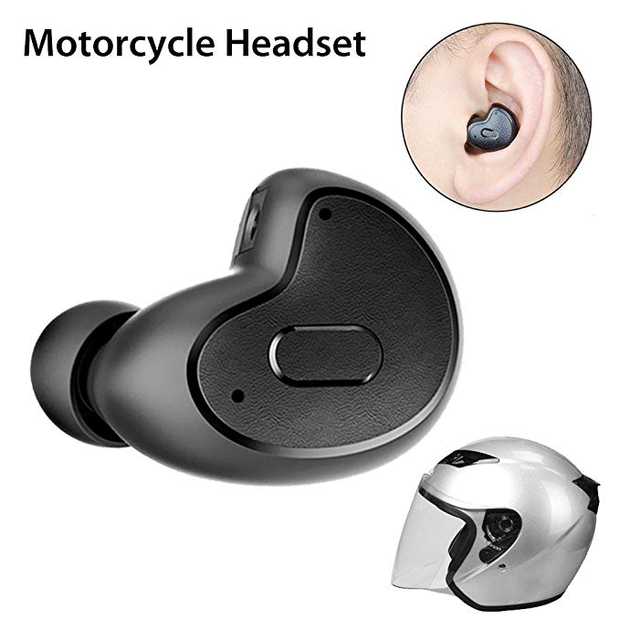 Avantree MINI Bluetooth Earbud, Small Wireless Earpiece for Motorbike GPS Podcasts AudioBooks Music (NOT GOOD FOR CALL), Invisible Earphone & Snugly Fit in ear Headset, Left Ear Use Only - Apico