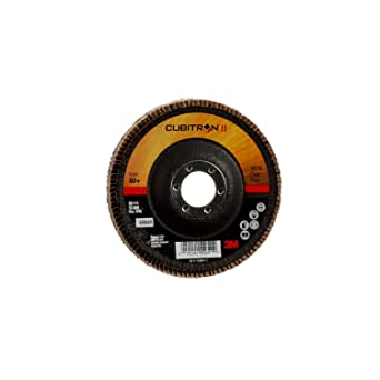 3M Cubitron II Flap Disc 967A, T29, 4-1/2 in x 7/8 in, 80 , Giant, 10 per case