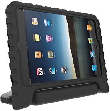 iPad 2 Kids Case: Stalion® Safe Shockproof Protection for Apple iPad 2nd 3rd & 4th Gen (Licorice Black) Ultra Lightweight   Comfort Grip Carrying Handle   Folding Stand