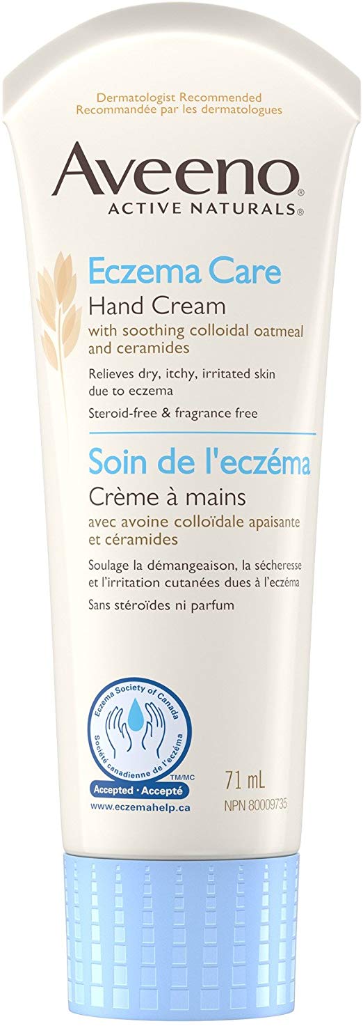 Aveeno Lotions eczema care hand cream active naturals unscented anti itch moisturizing lotion, 71ml