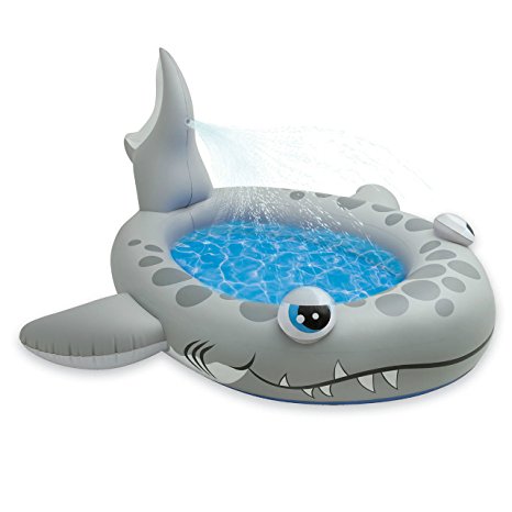 Intex Sandy Shark Spray Pool, 90" X 89" X 42", for Ages 2