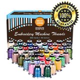 TAOindustry 40 Variety Embroidery Thread - Best For Personalizing Quilting Monograming Customizing all  Free Color Card Matching to Brother Color Catalog 550Yards