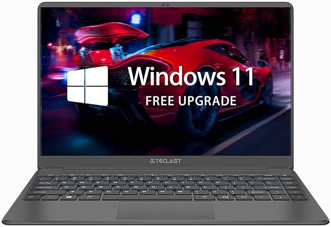 TECLAST F7 Plus3 PC Portatile 14 Pollici Laptop 8GB RAM 256GB SSD(1TB Espandibili) Notebook,Windows 10(Aggiornare Window 11),Intel N4120 fino a 2,6GHz,2.4G 5G WiFi,1080P FHD,USB3.0,Mini-HDMI,45.6Wh