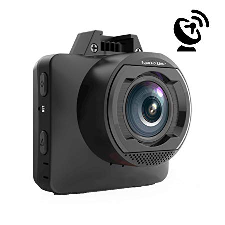 EBORN 170 Degree Dash Cam with GPS ,Mini 2 inch Vehicle Dashboard Camera Recorder DVR ,1296P 1080P Super HD,Night Vision,ADAS,Parking Monitor ,WDR