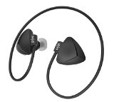 MoveampGroove Grv-E-Sport GRV1479 Running In-Ear Wireless NFC Bluetooth 40 Headphones Secure Fit Headset with Mic Black