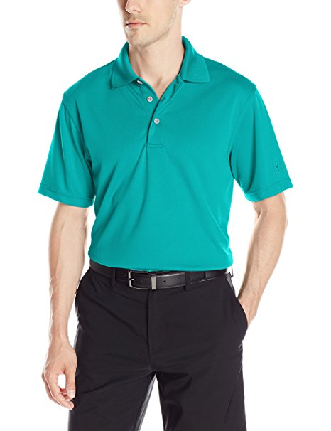 PGA TOUR Men's Golf Performance Short Sleeve Solid Polo Shirt