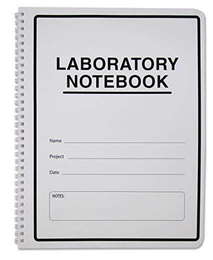 BookFactory Student Lab Notebook (Scientific Grid Format), 100 Pages [Wire-O Bound] (LAB-100-WTG)