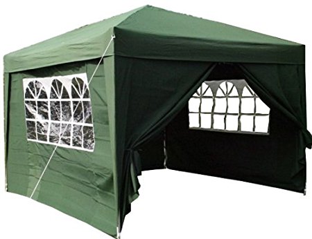Airwave 3x3mtr Pop Up Waterproof Gazebo Green with 2 WindBars and 4 Leg Weight Bags (8 Colours Available)