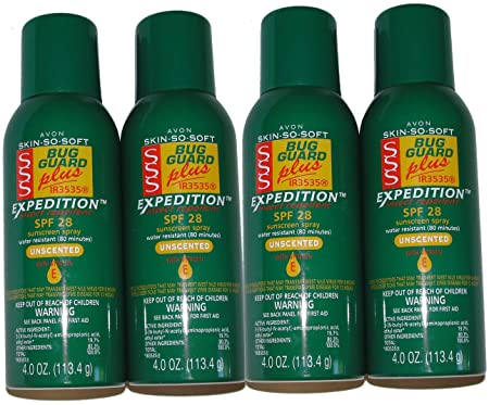 4 Avon Skin So Soft Bug Guard Plus Expedition Insect Repellent Aerosol Spray