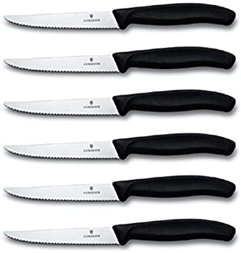 Victorinox Swiss Army 6-Piece Steak Set, Black (VIC-6.7233.6US1)