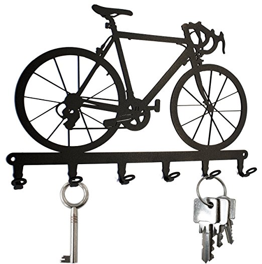 Racing Bicycle - Key Holder - Bike, Hooks, Hanger, Metal, Black