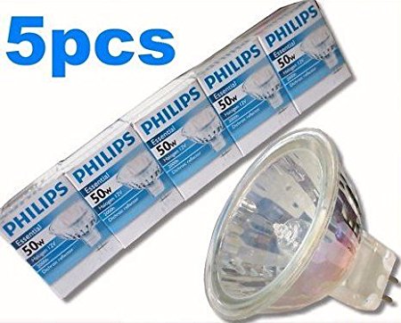 Phillips Halogen Lamp 50w 12v Mr16 36 Angle (Pack of 5)