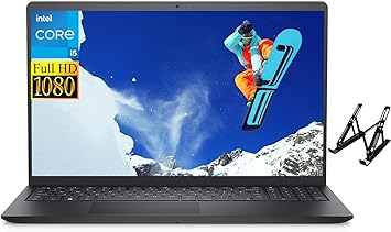 DELL Inspiron 15 Laptop Computer, 120Hz 15.6" FHD Laptop, 32GB RAM, 2TB SSD, Students and Business Laptop, Intel Core i5-1235U (10 cores, up to 4.40 GHz), Wi-Fi 6, Windows 11 Home, with Laptop Stand