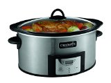 Crock-Pot SCCPVI600-S Countdown Slow Cooker with Stove-Top Browning Stainless Finish 6-Quart
