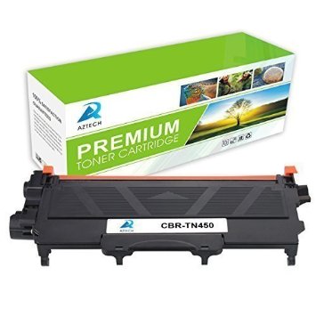 Aztech 1 Pack Toner Cartridge Replaces Brother TN450 TN-450 Black High Yield 2600 pages