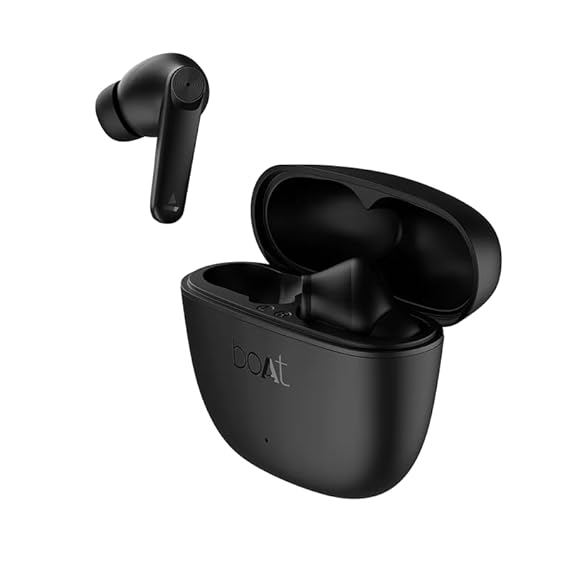 (Refurbished) boAt Airdopes Atom 83 in Ear Earbuds(Carbon Black)