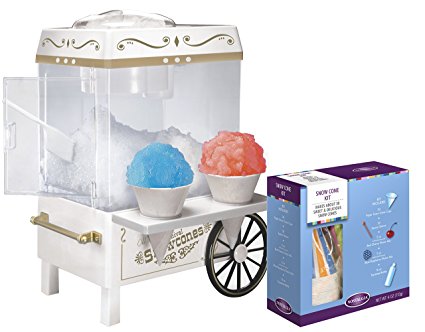 Nostalgia SCM502BUN Vintage Collection Snow Cone Maker Bonus Holiday Kit