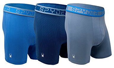 SPYDER Men's Performance Mesh Boxer Briefs Sports Underwear 3 Pack