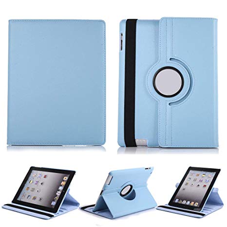 Case for iPad PRO 10.5'', 360 Degree Rotating Stand Protective Leather Cover for Apple iPad Pro 10.5'' (Blue)