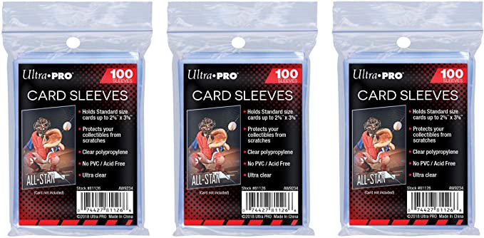 Ultra Pro Soft Card Sleeves 2-5/8-Inches X 3-5/8-Inches, Ultra Clear