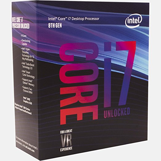 Intel BX80684I78700K 8th Gen Core i7-8700K Processor