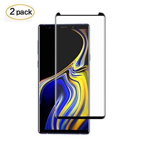 DeFitch Samsung Galaxy Note 9 Screen Protector, [2-Pack] Bubble Free, Fingerprint, Scratch, and Force-Resistant,Case-Friendly Tempered-Glass Screen Protector for The Samsung Galaxy Note9