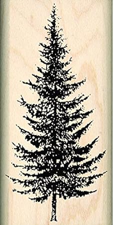 Stamps by Impression Pine Tree Christmas Rubber Stamp - 1" x 2"