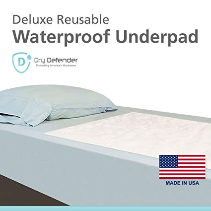Washable Waterproof Mattress Sheet Protector Bed Underpad - Large 36 x 54 inches