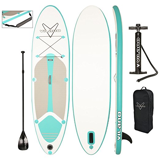 Vilano Journey Inflatable SUP Stand up Paddle Board Kit