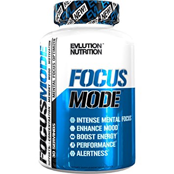 Evlution Nutrition Focus Mode, Natural Brain Function Support - Memory, Focus & Clarity Formula - Nootropic Scientifically Formulated for Optimal Neuro Performance*