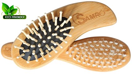 Superior Baby Brush Set - 2 Pack of Eco-Friendly Bamboo Brushes - Help with Cradle Cap and Massages Scalp - For Newborn Babies, Toddlers and Children of All Ages - With Lifetime Guarantee!