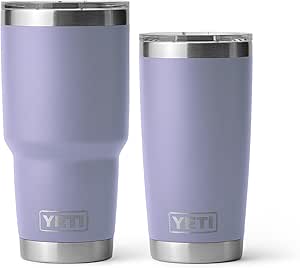 YETI Rambler Cosmic Lilac Bundle, (1) 20oz Rambler Tumbler and (1) 30oz Rambler Tumbler