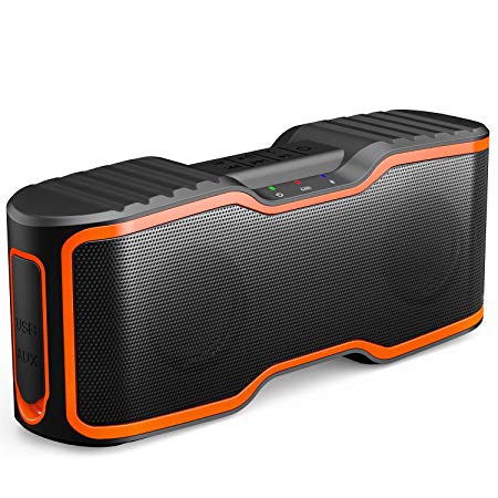 AOMAIS Sport Ⅱ 20W IPX7 Waterproof Portable Wireless Stereo Pairing Bluetooth Speakers with 52mm Large-Diameter NdFeB Magnetic Core Loudspeakers，90db,130ft Bluetooth Range ，12-Hour Playtime