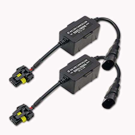 PA 1 set LED Lights Load Resistor Adapter Fix Hyper Flashing Rapid Blinking Canbus Error Code Eliminator Warning Canceller (9005/9006 Headlight Decoder)